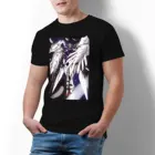 Мужская футболка Bandai Gundam XXXG-00W0 Wing Zero Waltz, модная футболка с рисунком манги, 100 хлопок, футболка с коротким рукавом