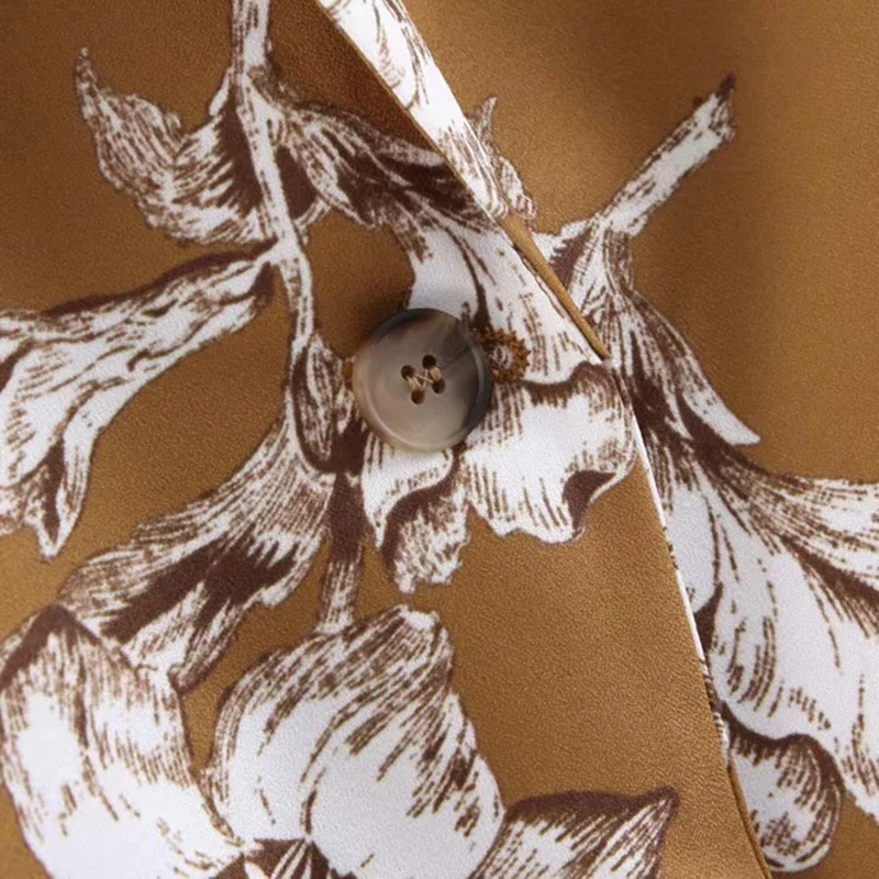 Модные Винтажные женские блейзеры с цветочным рисунком 2019 весна-осень Саржевые
