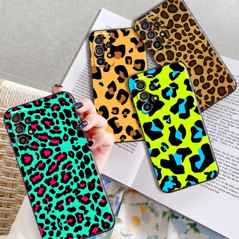 

Leopard color Phone Case For Samsung Galaxy A72 S8 S8 Plus S9 S9 Plus Samsung S20 S20 FE S20 Lite Back Cover Cases Soft TPU