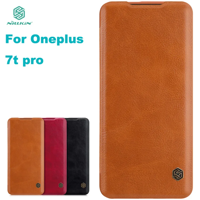

Чехол для Oneplus 7t pro, чехол NILLKIN из искусственной кожи, чехол-книжка для Oneplus 7t pro, высококачественный чехол-книжка для телефона Oneplus 7t pro