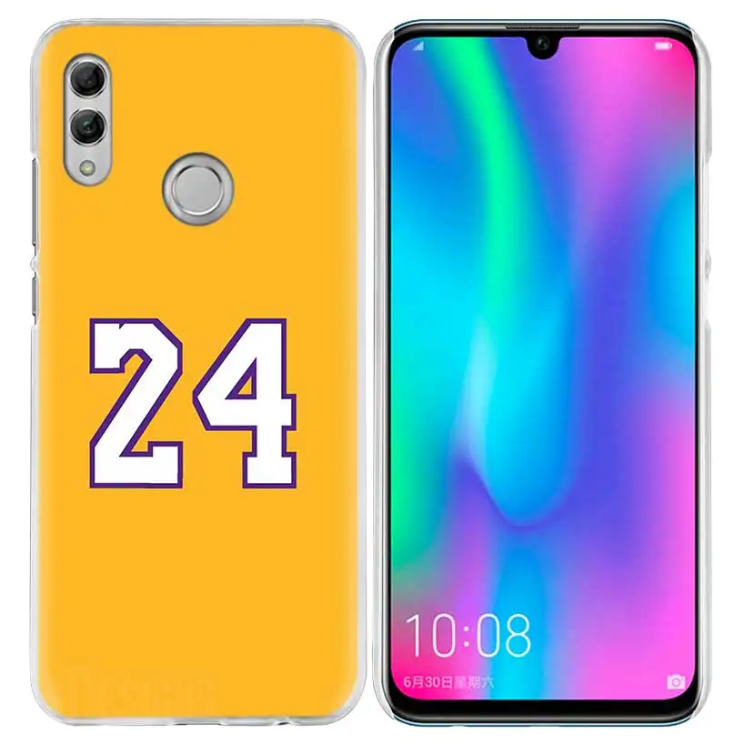 Баскетбол 23 24 номер чехол для huawei Honor 8X Y9 20 9 10 Lite Play 8C 8A Pro V20 20i Y6 Y7 Y5 жесткий чехол из ПК для телефона Casos