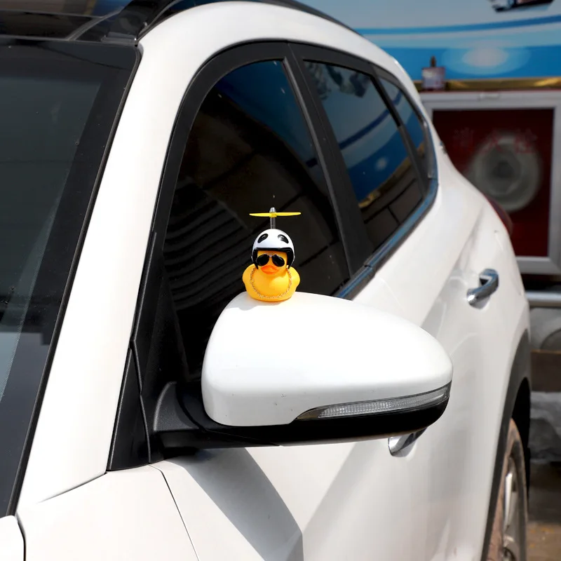 Крутое украшение для автомобиля, индивидуальный Летающий пропеллер Turbo Duck Dolll для приборной панели, зеркало заднего вида, капот, автомобильные аксессуары