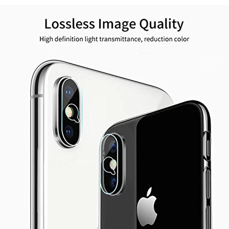 2 шт задняя пленка для объектива камеры для iPhone X прозрачная защитная пленка для экрана из закаленного стекла на iPhone XS