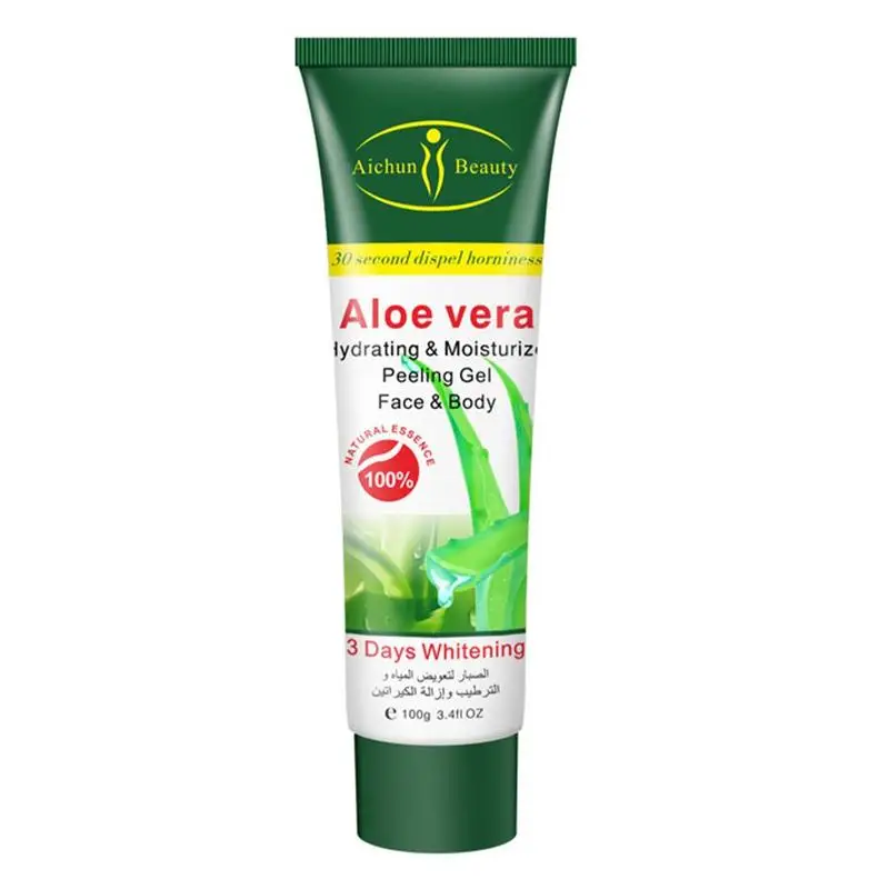 

Aloe Vera Face Scrub Cleansing Exfoliating Peeling Gel Moisturizes Face Exfoliating Organic Cream Scrub Cleaner