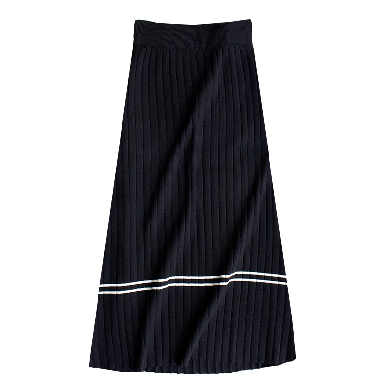 

2021 Time-limited Empire Skirt Saia Winter Of Tall Waist Knitted Skirts In The New Long Joker Their Children With A Sweater