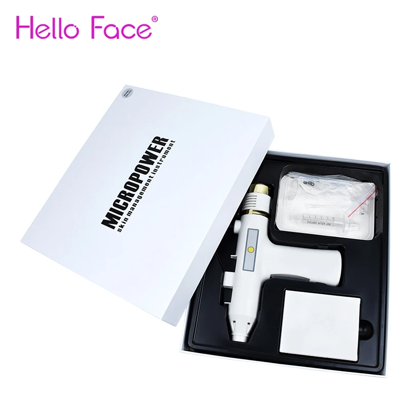 Нано Microneedling увлажняющий пистолет горячей и холодной инструмент лифтинга лица