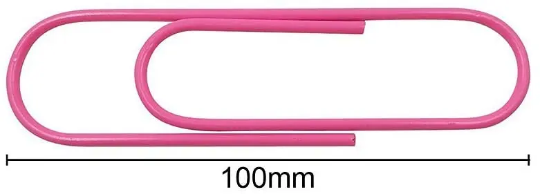Lvcky 30Pcs Plastic Coated Paperclips Coloured Paper Clips Large 100mm for Office Supplies Assorted Colors | Дом и сад