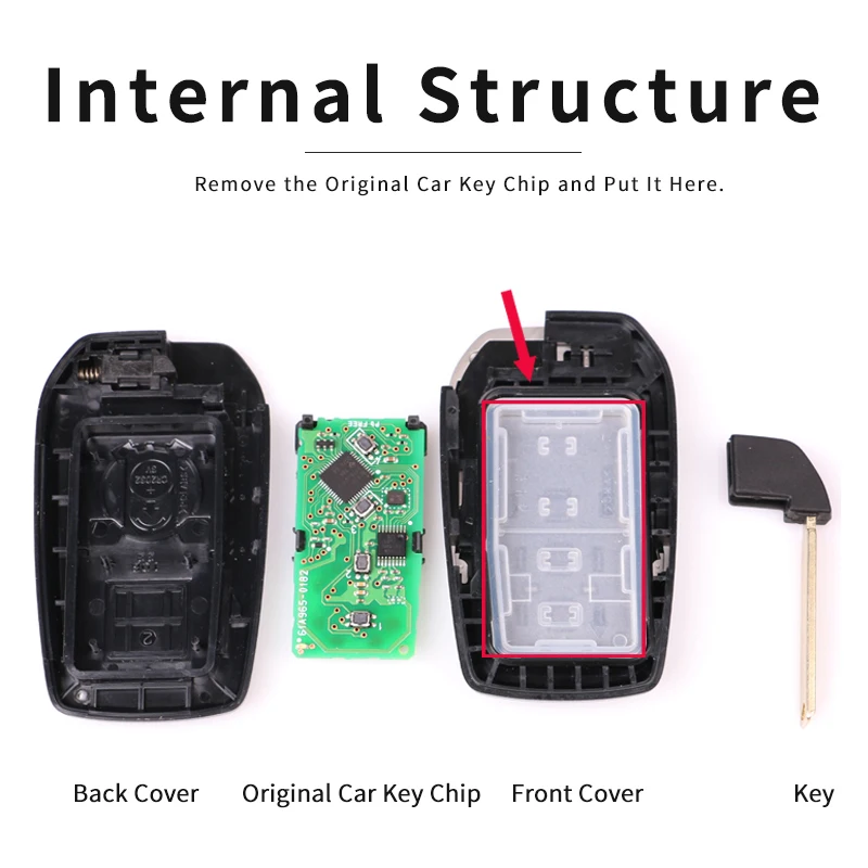 Чехол для дистанционного ключа Toyota обновленный чехол 2/3/4 аксессуары кнопок 2008-2021