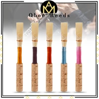 5pcs1set bulrush oboe reed soft mouthpiece orchestral medium strength hand scraped double reed bundle for oboists
