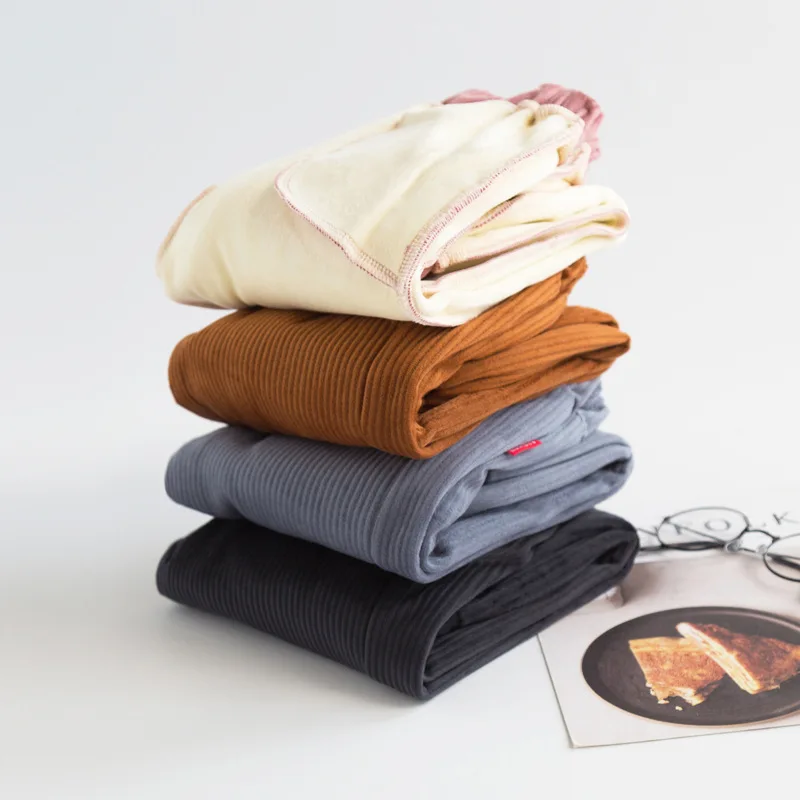 Зимние вельветовые повседневные штаны для мальчиков и девочек плотные детские