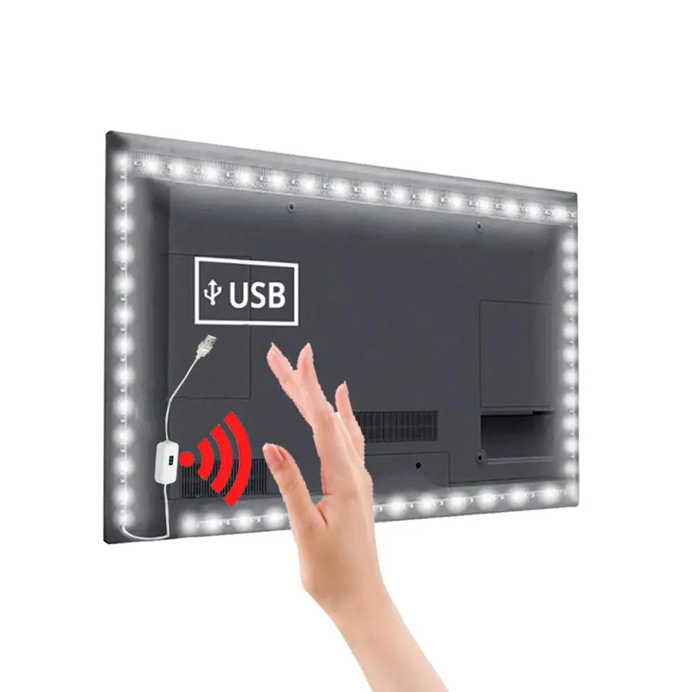DC 5V светодиодный ТВ Кухня лампа USB светильник Шанд развертки движения Подсветка