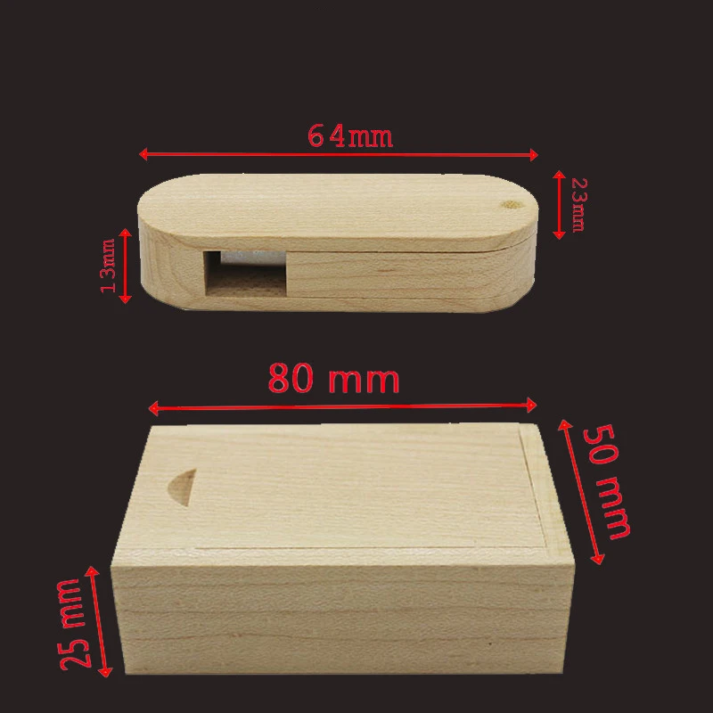 Деревянная Флешка JASTER Флэшка с логотипом 8 ГБ 16 32 64 вращение USB + коробка карта