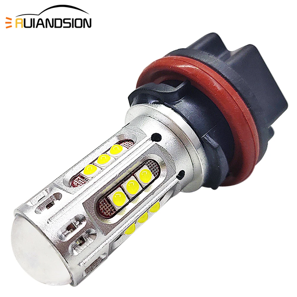 

RUIANDSION 1 Pcs C'REE 25SMD HS5 1000Lm Powerful 11W 10V-30V 12V 24V Motorcycle Head Light 6000K For Honda Suzuki Moto Bulb