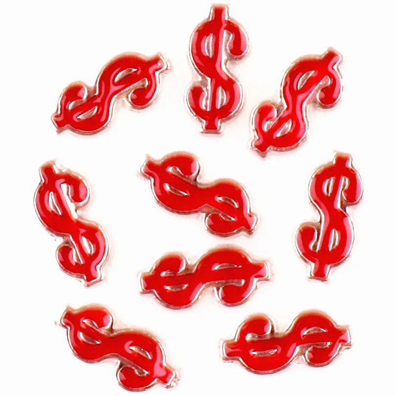 

20Pcs/lot US Dollar Money Floating Charms Making Pendant Locket Necklaces Jewelry Accessories