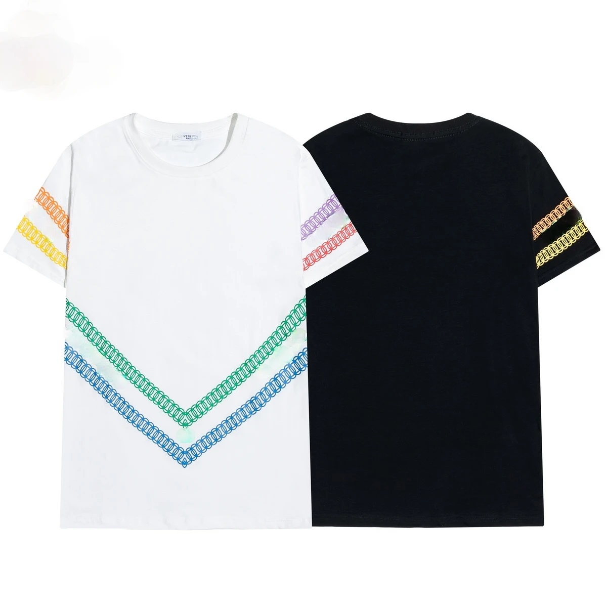 

2021 New Fashion T-shirt Casual and Comfortable on The Back of The Pure Color Cotton Printing Fashionable and Generous Cool