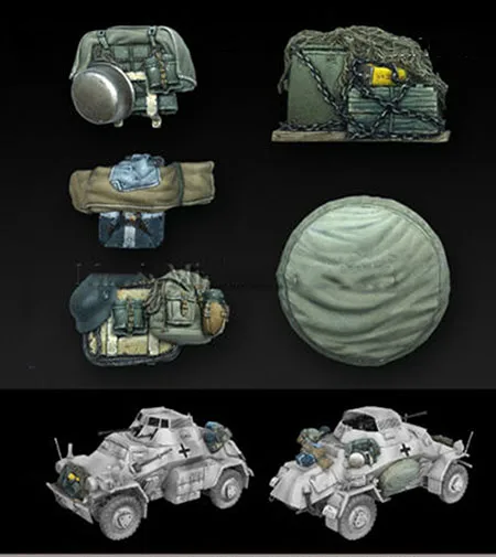 

1/35 ancient Accessories (NO CAR ) Resin figure Model kits Miniature gk Unassembly Unpainted