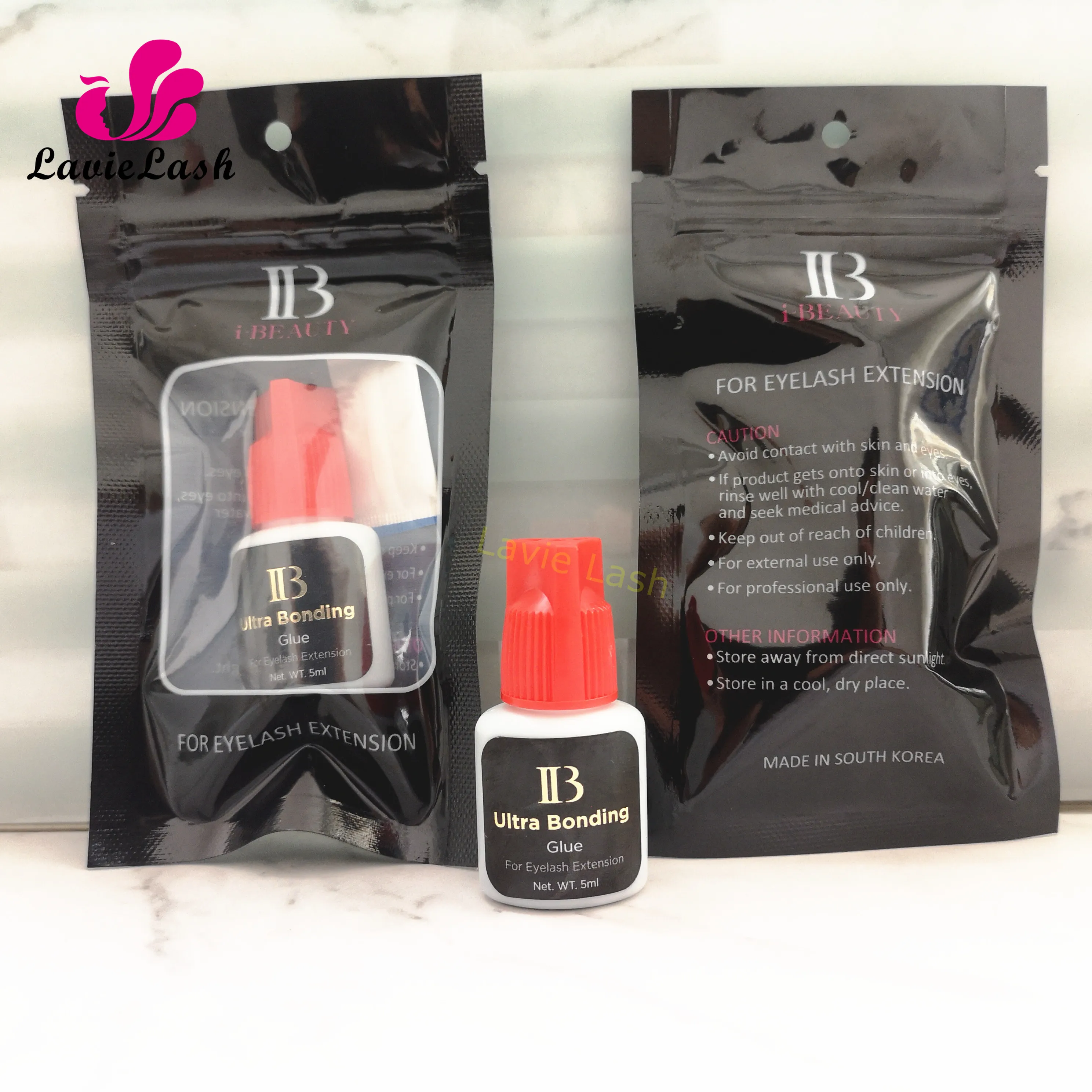 Клей для наращивания ресниц IB Ibeauty Ultra Быстросохнущий 2 3s 5 бутылок/партия|Клей