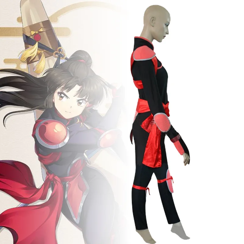 

Inuyasha Sango Battle Suit Cosplay Costume Women Jumpsuit Halloween Carnival Costumes