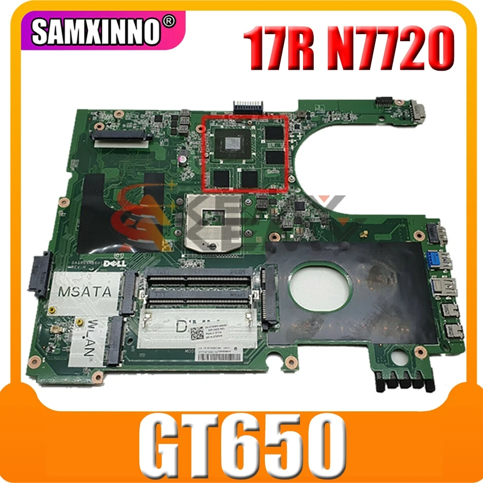 

Оригинальная материнская плата для ноутбука Dell Inspiron 17R N7720 7720 5720 материнская плата DA0R09MB6H1 072P0M CN-072P0M SLJ8E GT650