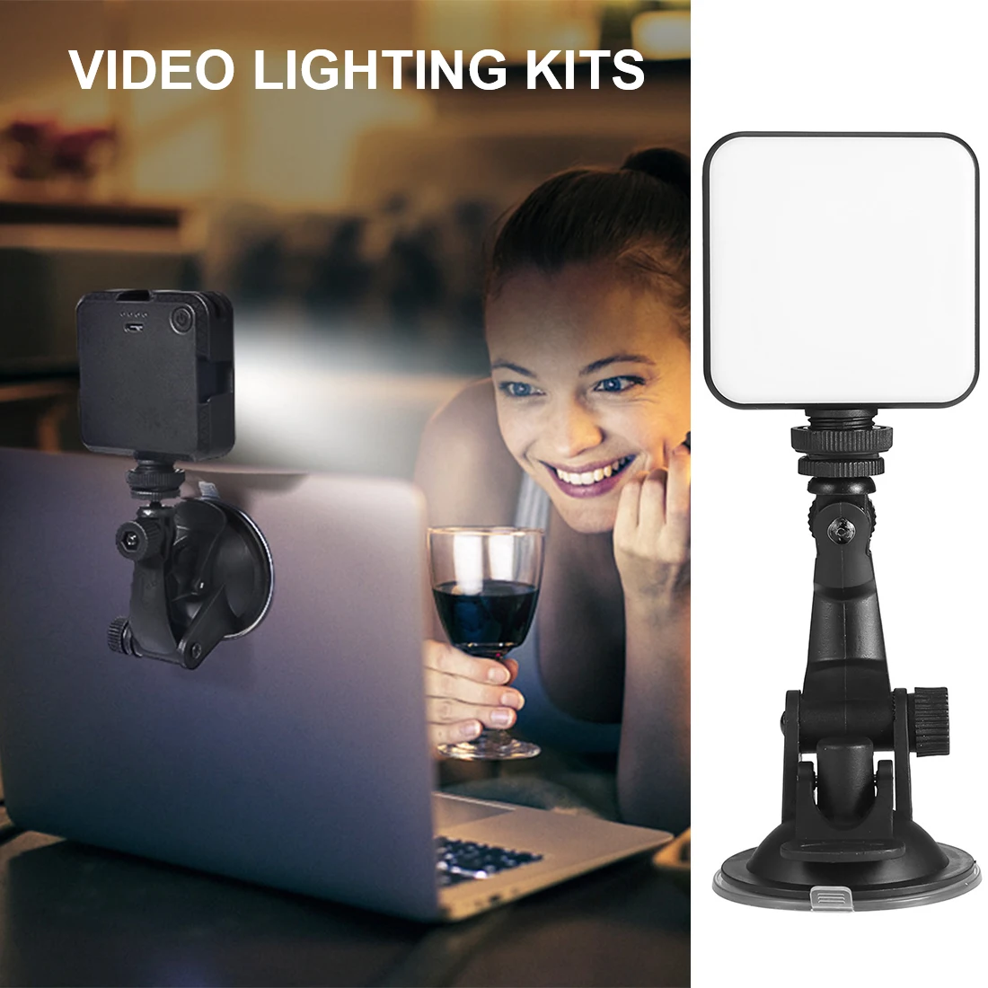

Video Live Stream Light 2500K-6500K 5W LED Lamp For Smartphone Tablet Laptop Notebook Mini Vlog Fill Light For Selfie Video