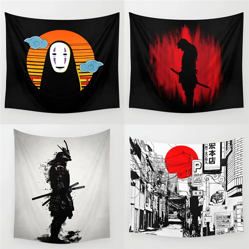 Дропшиппинг японский элемент гобелен настенный хиппи домашний декор Одеяло
