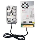 Ультразвуковой распылитель DC48V 6 головок распылитель 3 кгч генератор тумана промышленный ультразвуковой распылитель увлажнителя и 110 В220 В источник питания