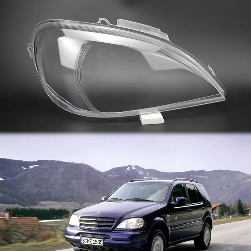Для Mercedes Benz M Class W163 ML320 ML350 ML500LENS спереди головной светильник прозрачный корпус