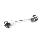 2 в 1 двухголовый гаечный ключ с трещоткой 72 зубца мини-Шестигранная головка отвертка ручка двухсторонний быстроразъемный гаечный ключ