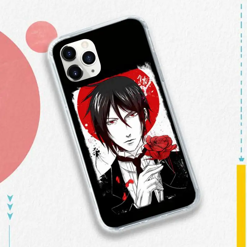 

Butler anime Contract Totem Phone Case for iPhone 11 12 mini pro XS MAX 8 7 6 6S Plus X 5S SE 2020 XR Anti-fall mobile cover