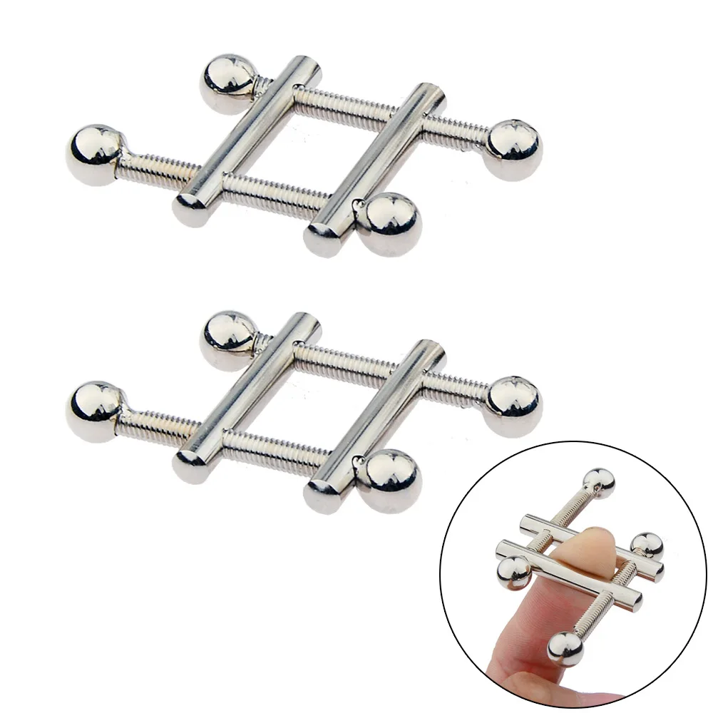 New Adjustable Stainless Steel Nipple Squeeze Clips Bondage Clamps Stimulator Sexy Breast Gay Fetish Slaves Adult Bdsm Sex Toys |