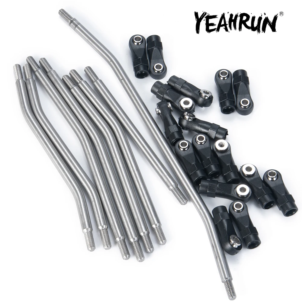 

YEAHRUN Metal Suspension Steering Linkage Link Rod with Ball End for Axial Wraith 90018 90048 RR10 1/10 RC Crawler Car Parts