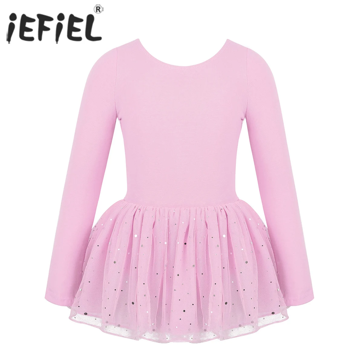 

iEFiEL Girls Professional Tutu Ballet Exercise Dress Shiny Ballet Dancewear Kids Teen Gymnastics Leotard Ballerina Costumes