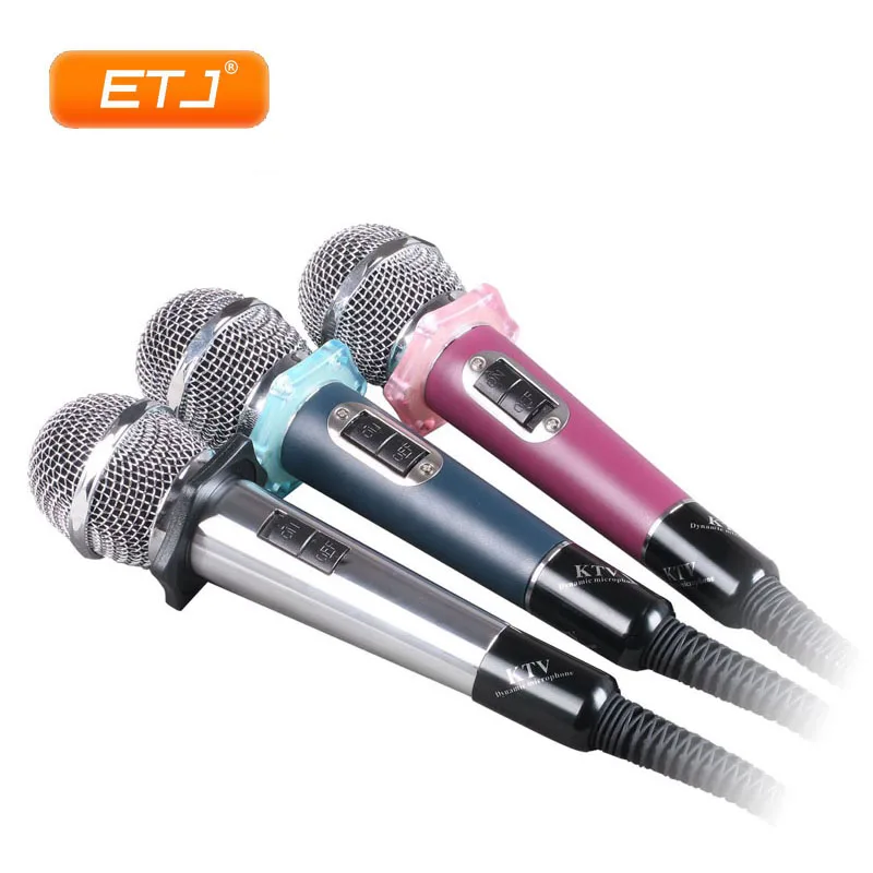 Профессиональный динамический микрофон для караоке проводной 5 метров Медь