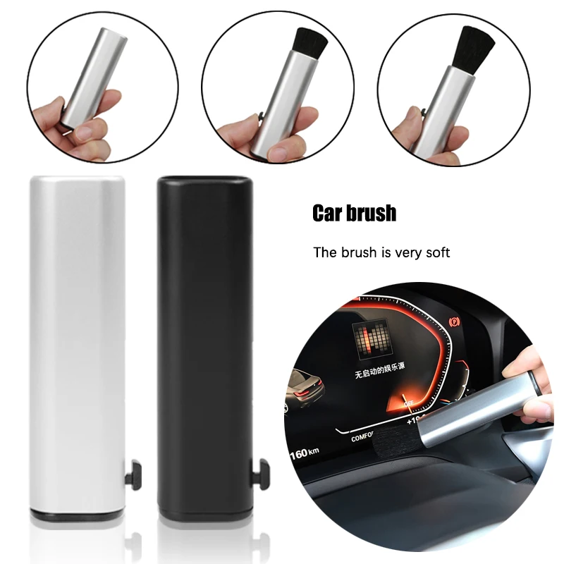 

Car Conditioning Air Outlet Dust Soft Brush Retractable Cleaning Brush For Skoda Octavia Kodiaq Fabia Rapid Superb Kamiq Karoq