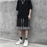 summer tooling shorts students loose five point pants straight cec casual gothic stacked pants baggies plus size clothes capris
