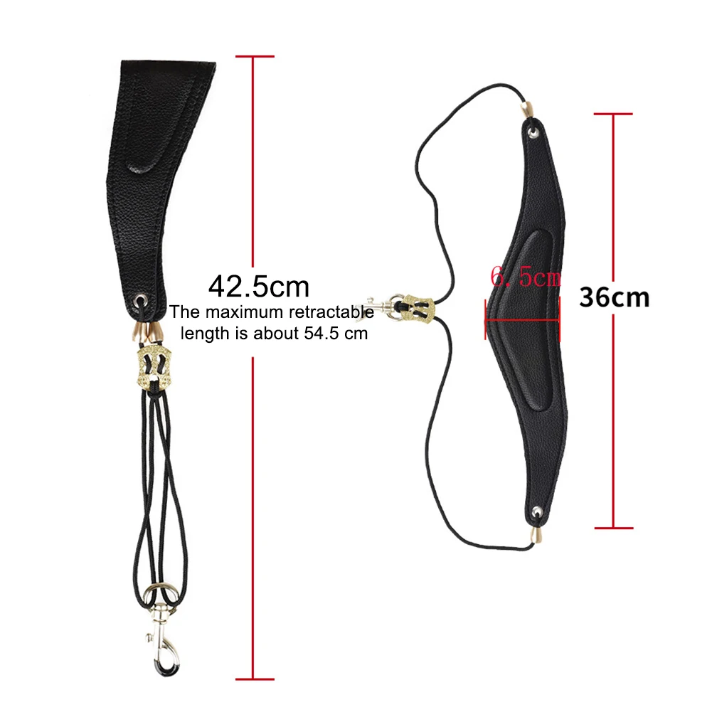 

Padded Faux Leather Saxophone Shoulder Strap Band Musical Instrument Accessory