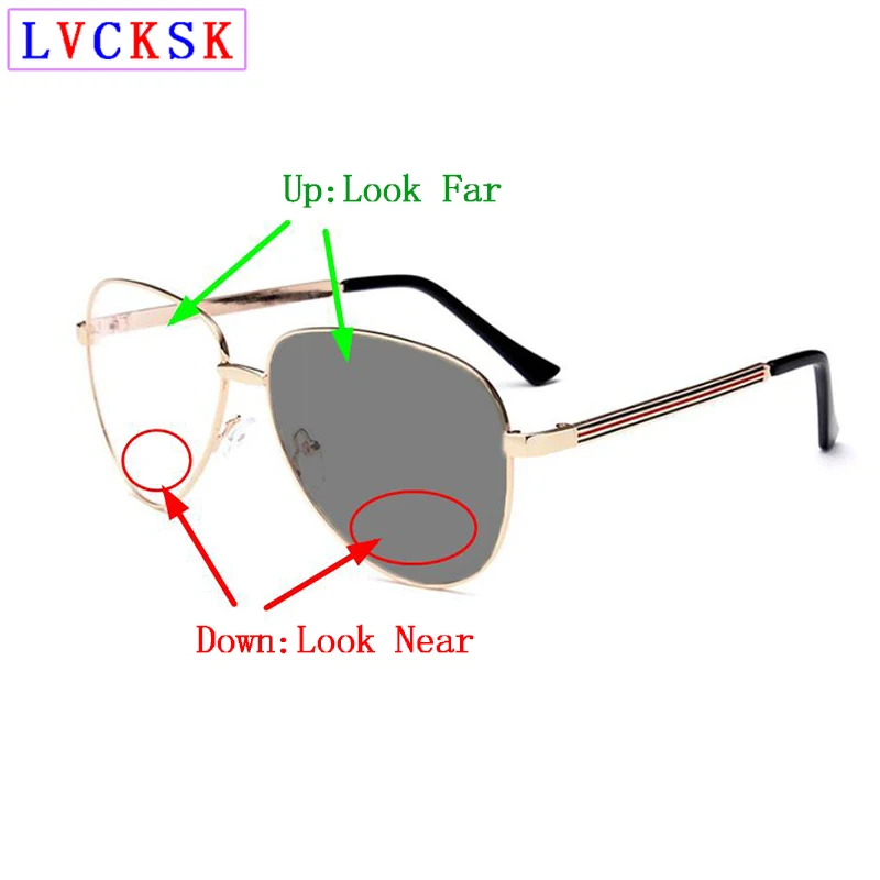 Фотохромные бифокальные очки для дальнозоркости мужчин и женщин чтения с лупой в