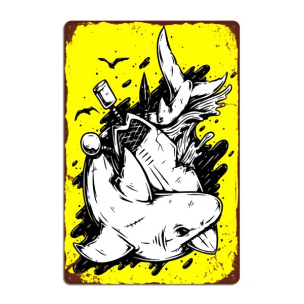 

Cartoon Anime Art Painting Iron Poster Modern Home Decoration Cafe Bar Wall Stickers Pin Up Tin Sign Metal Plate Plaque