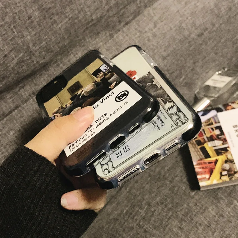 

Creative Retro Trend Dollar IPhone11ProMax/12Mini/XR/XS/X/8/7 Anti-drop Silicone Couple Mobile Phone Case Wholesale