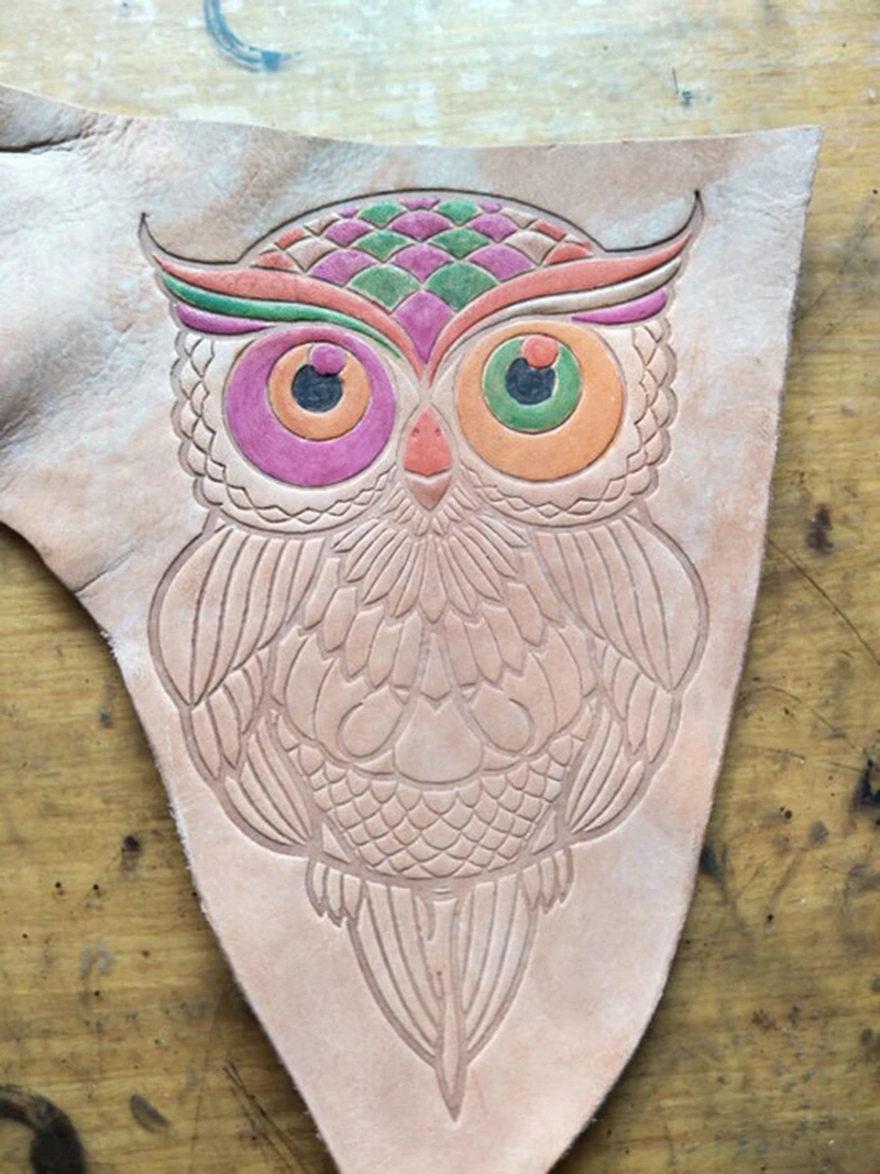 Ручная работа уникальный дизайн инструменты для работы с кожей резьбы штампы