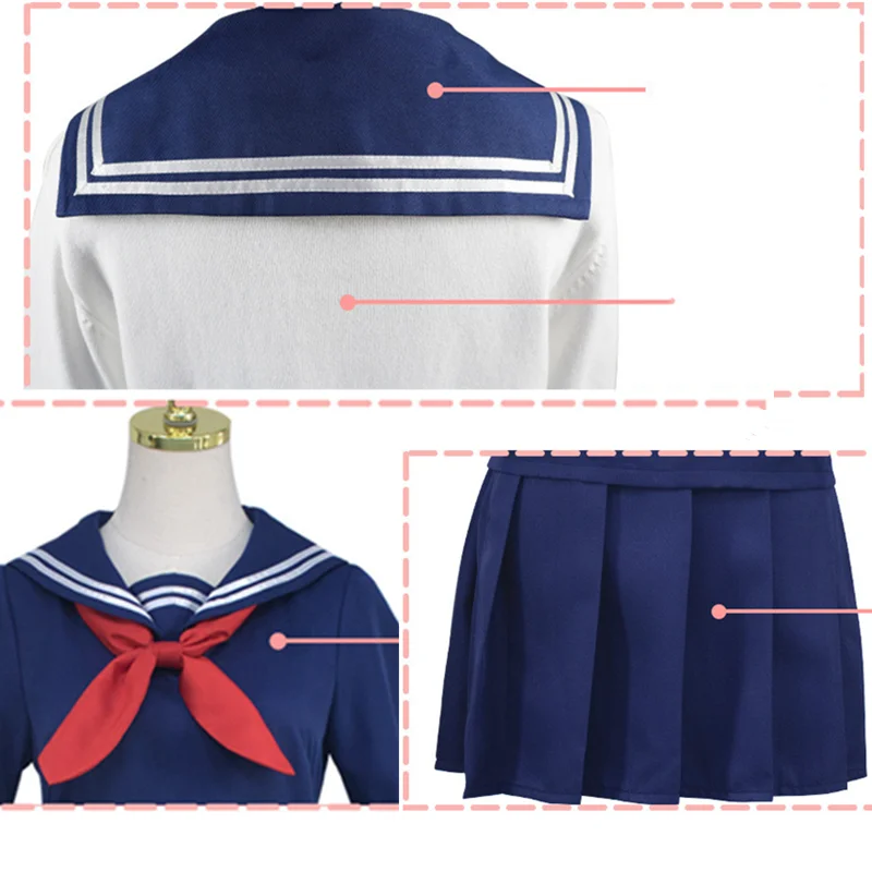 

My Hero Academia Cosplay Costume Anime Cosplay Boku no Hero Academia Toga Himiko JK Uniform Women Sailor Suits Halloween Clothes