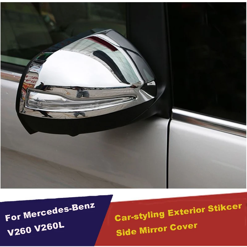 UBLUEE для Mercedes-Benz V Class V260 W447 2014-2017 ABS, боковое крыло, зеркало заднего вида, литье, декоративная накладка, 2 шт.