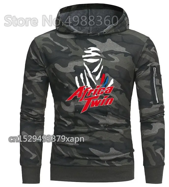 Мужская камуфляжная Толстовка BRP Can am серая Повседневная с круглым вырезом и