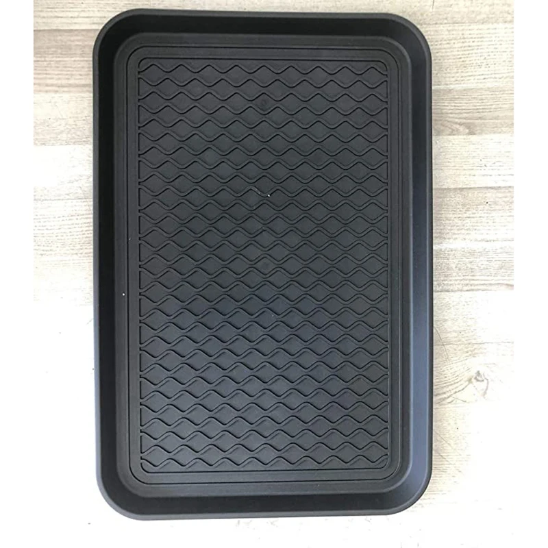 Household Multifunctional Plastic Shoe Tray/Plastic Tray/Plant Mat Tray/Pet Multi-Purpose Black | Дом и сад