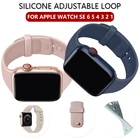 Ремешок сменный из жидкого силикона для Apple Watch Band SE 6 5 4 3, легкий сменный Браслет для IWatch 38 40 мм, аксессуары для часов, 42 мм 44 мм