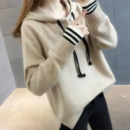 

2021 spring and autumn winter with New style fashion Long sleeve Women's Sweater coat