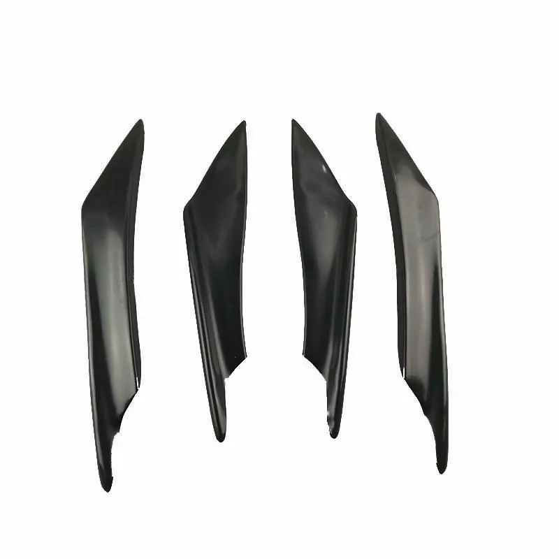 4 шт. универсальные черные передние бамперы боковые канаты разветвители ласты