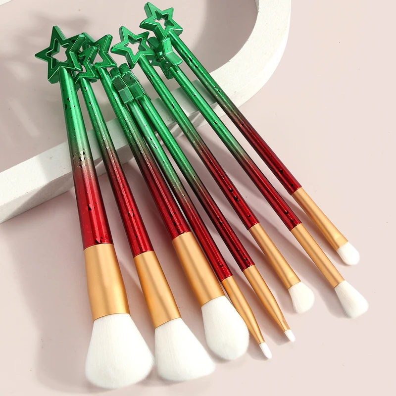 

8 Pcs/ Set Star Makeup Brush Set Eye Shadow Blush Lip Professional Makeup Brushes Set Makeup Tool With 3 Color