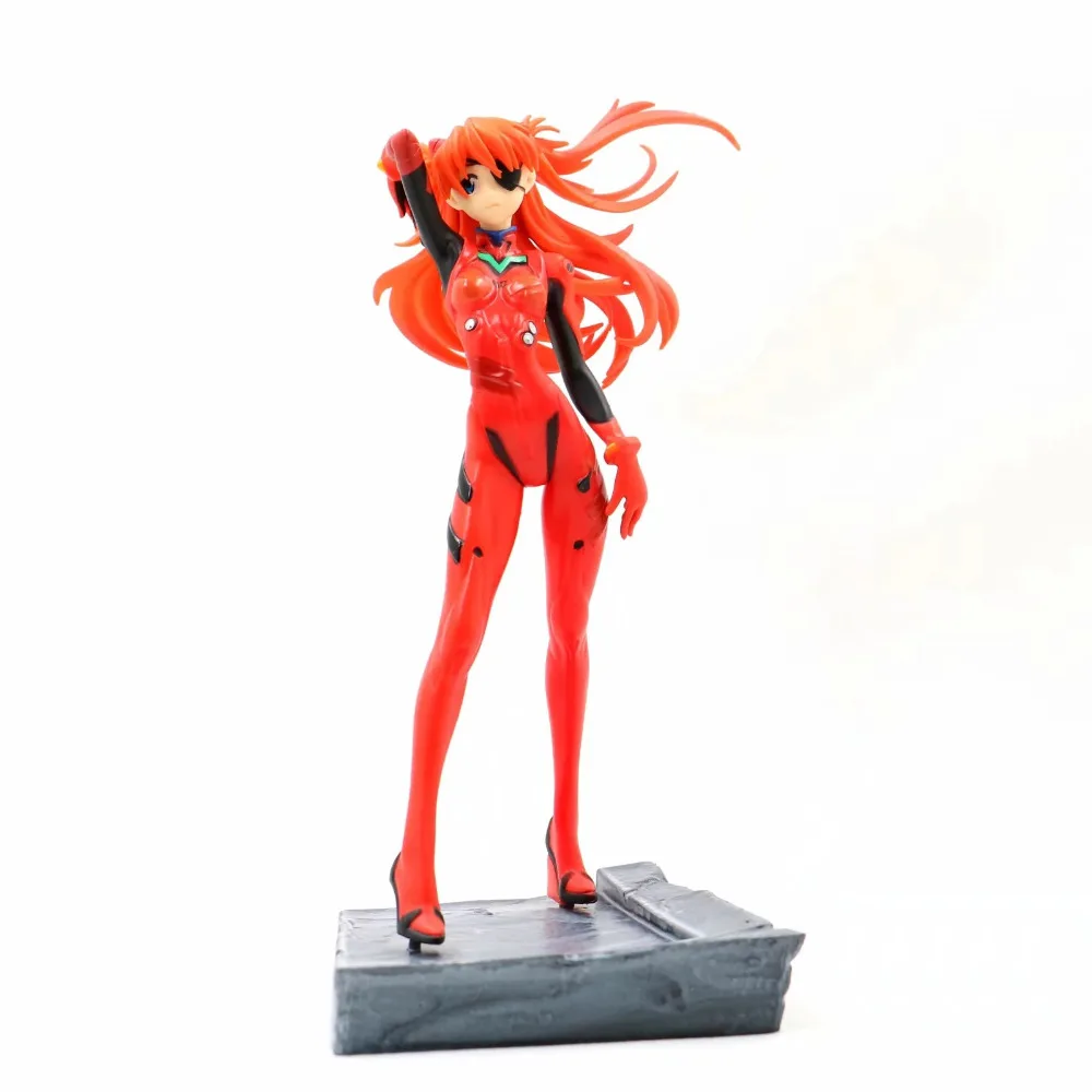Haocaitoy Фигурки игрушки Asuka Langley Soryu спортивная одежда Аниме фигурки Evangelion Куклы Игрушки для коллекционирования подарок 23 см - Цвет: without box