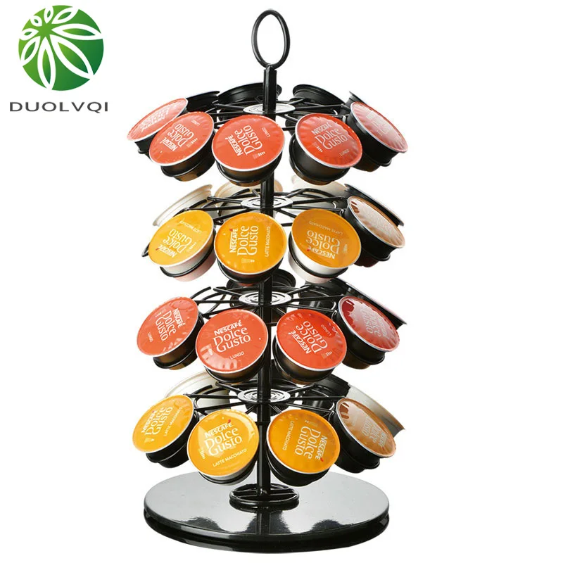 Практичный Держатель для капсул с кофе вращающаяся подставка Nespresso/Dolce Gusto/K Cup